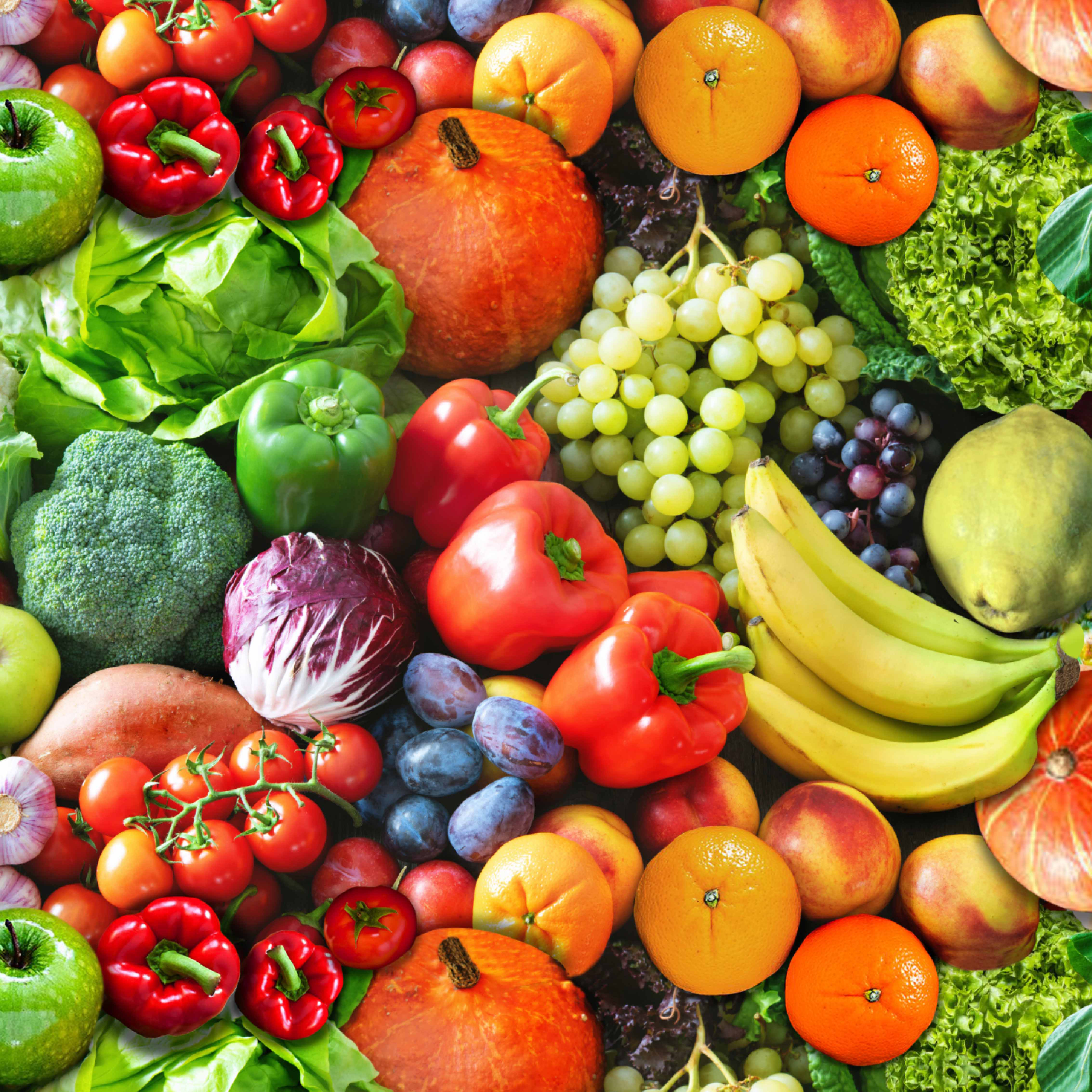 Canvas Summer Gemüse und Früchte