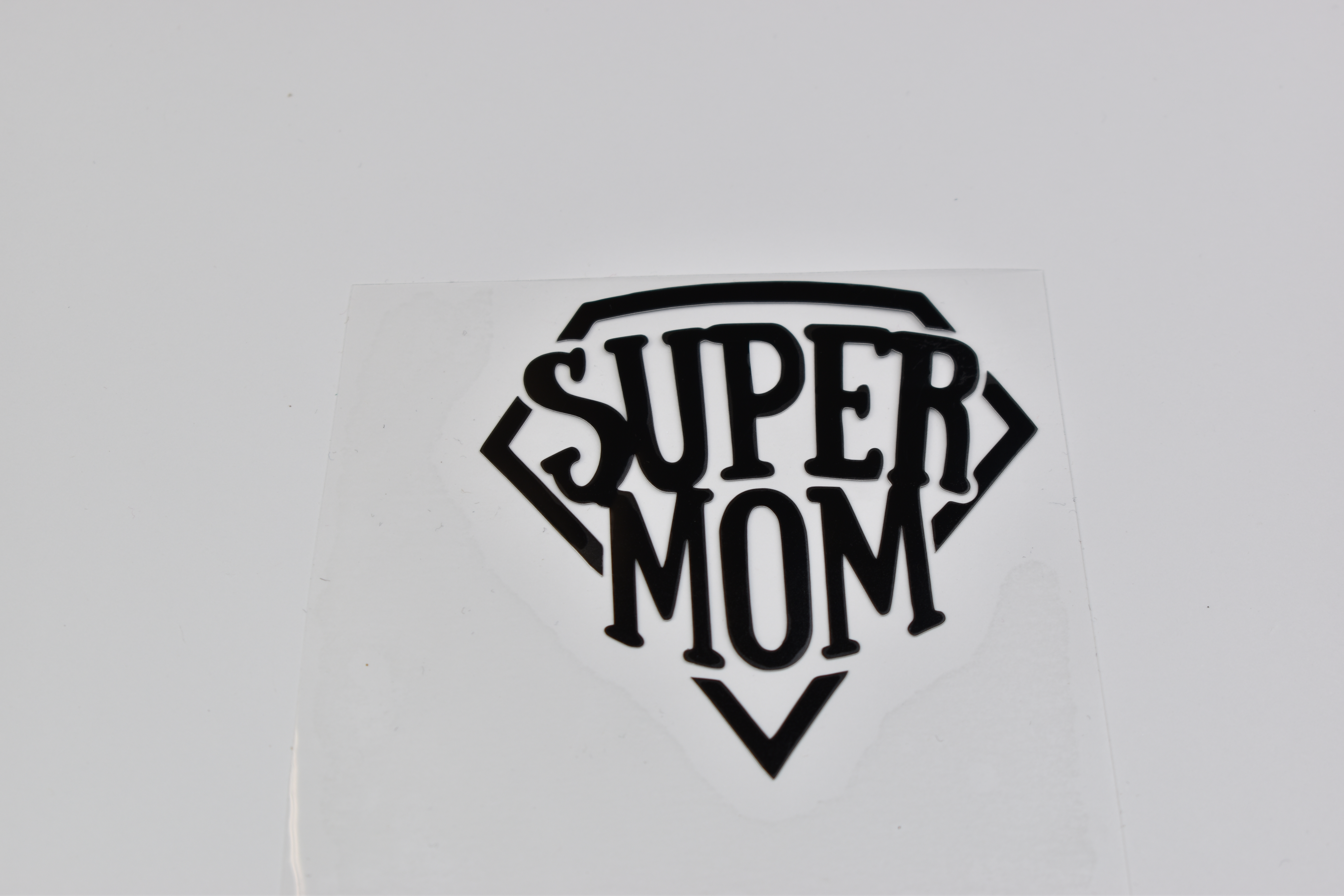 Bügelbild Super Mom Schwarz 
