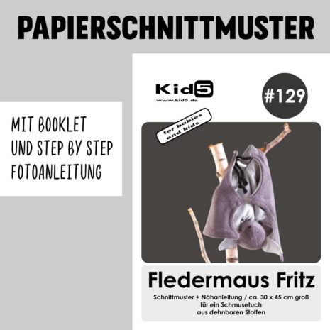Schnittmuster Fledermaus Fritz Kid 5