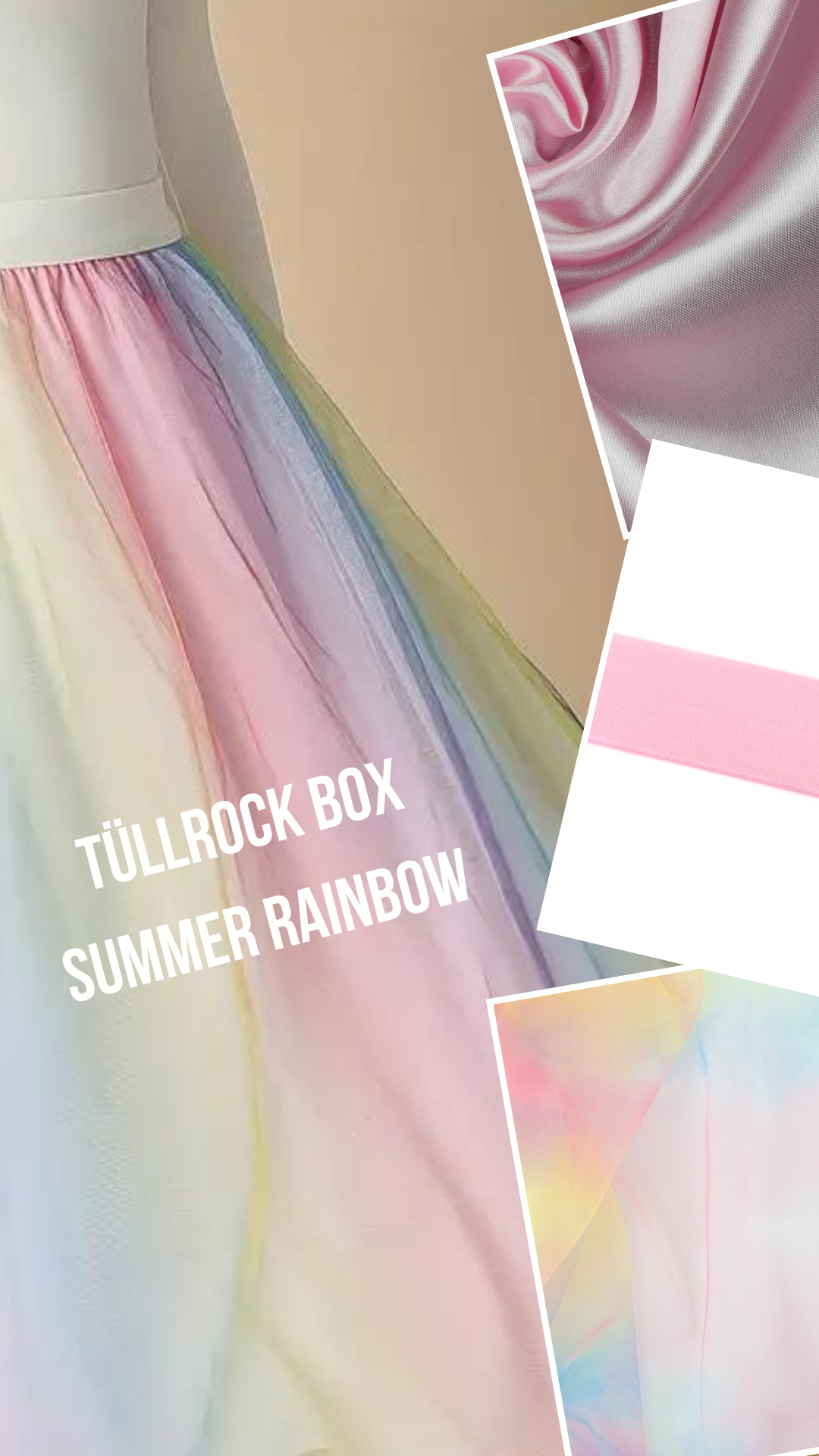 Crew Box Tüllrock Fairy Kinder die Kleidermacherin Summer Rainbow
