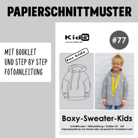 Schnittmuster Boxy Sweater Kids  Kid 5