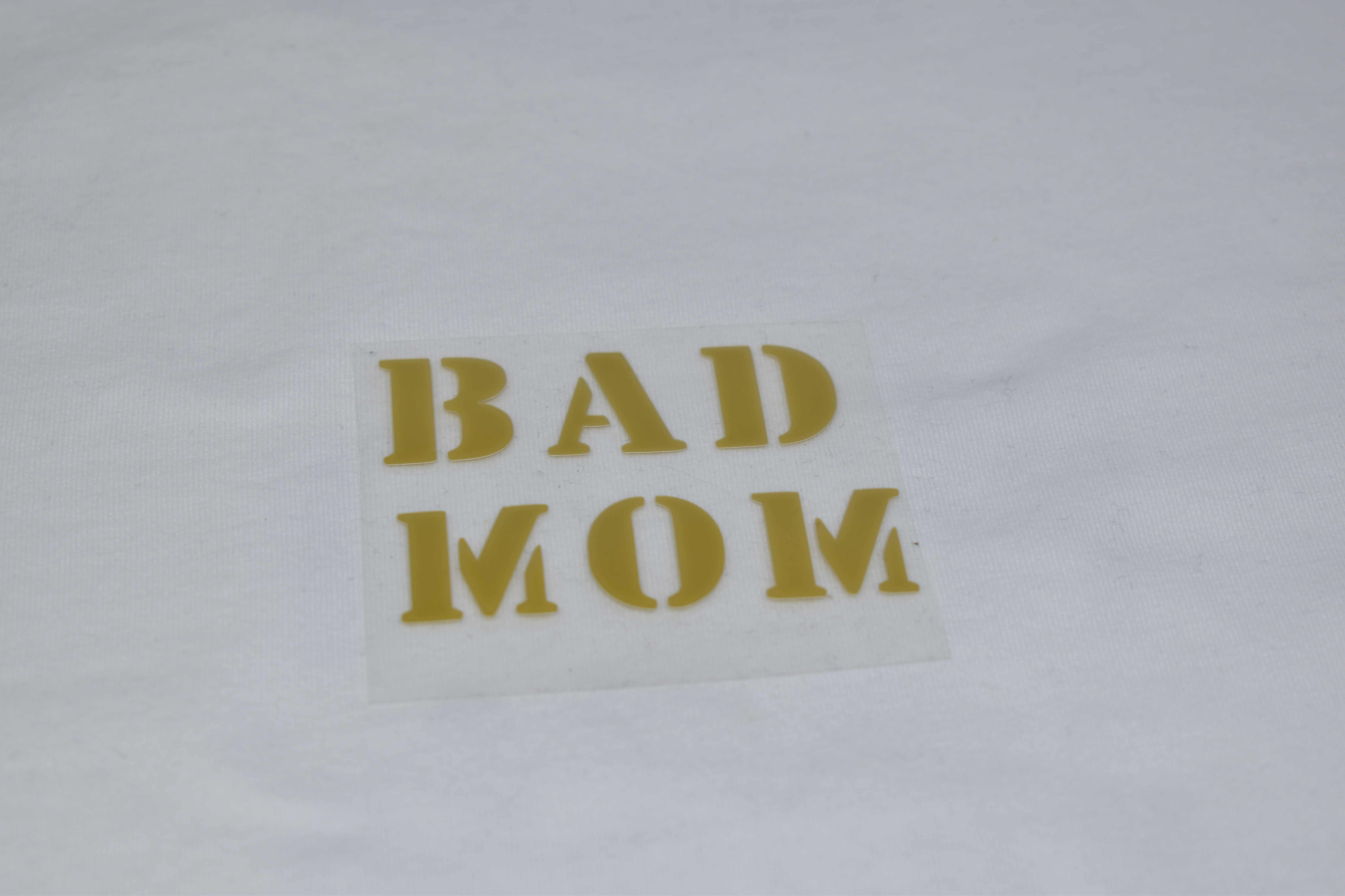 Bügelbild Bad Mom Gold
