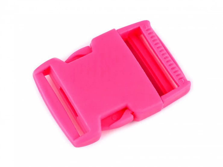 Steckschnalle mit Regulator 30mm Neon Pink 