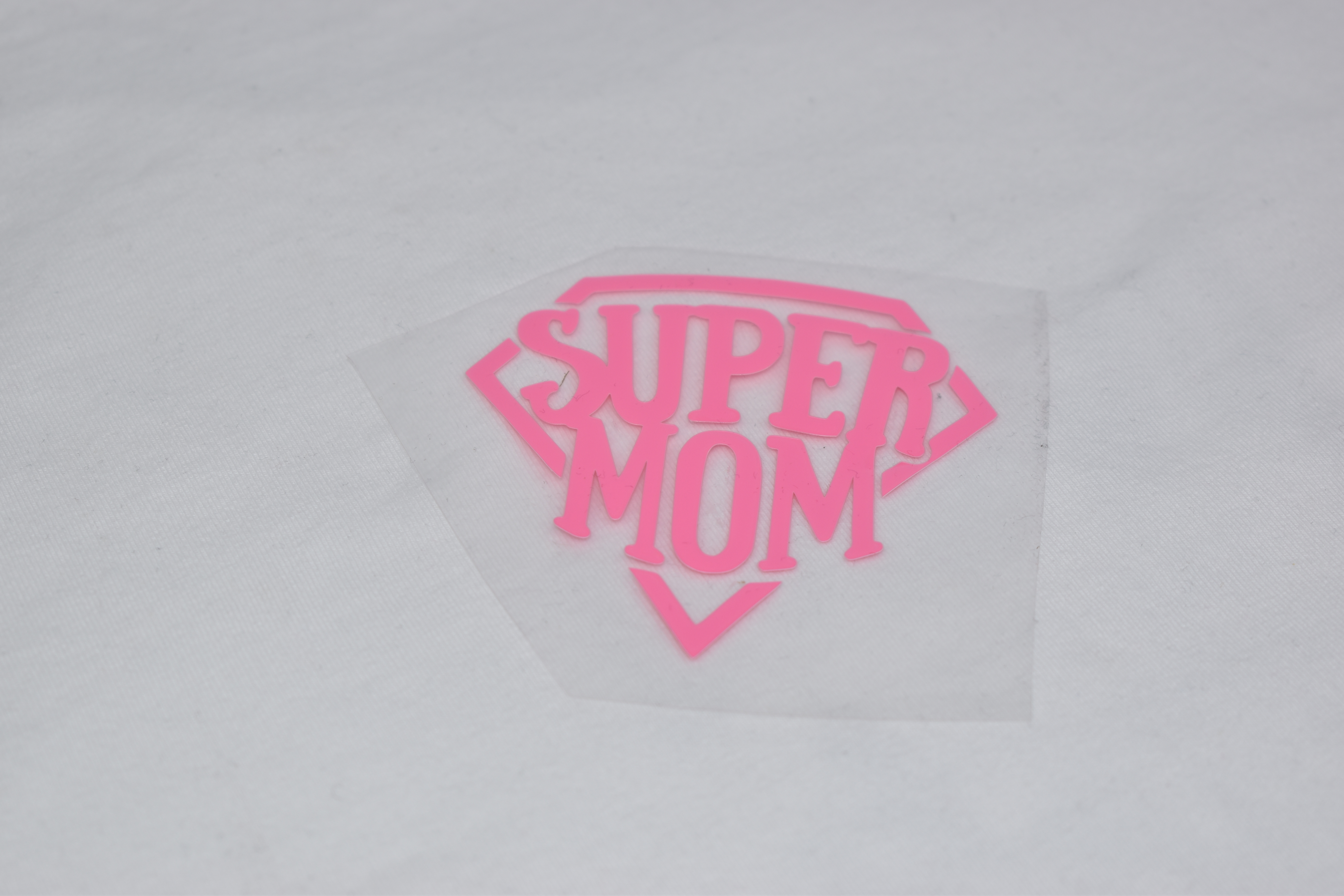 Bügelbild Super Mom Pink