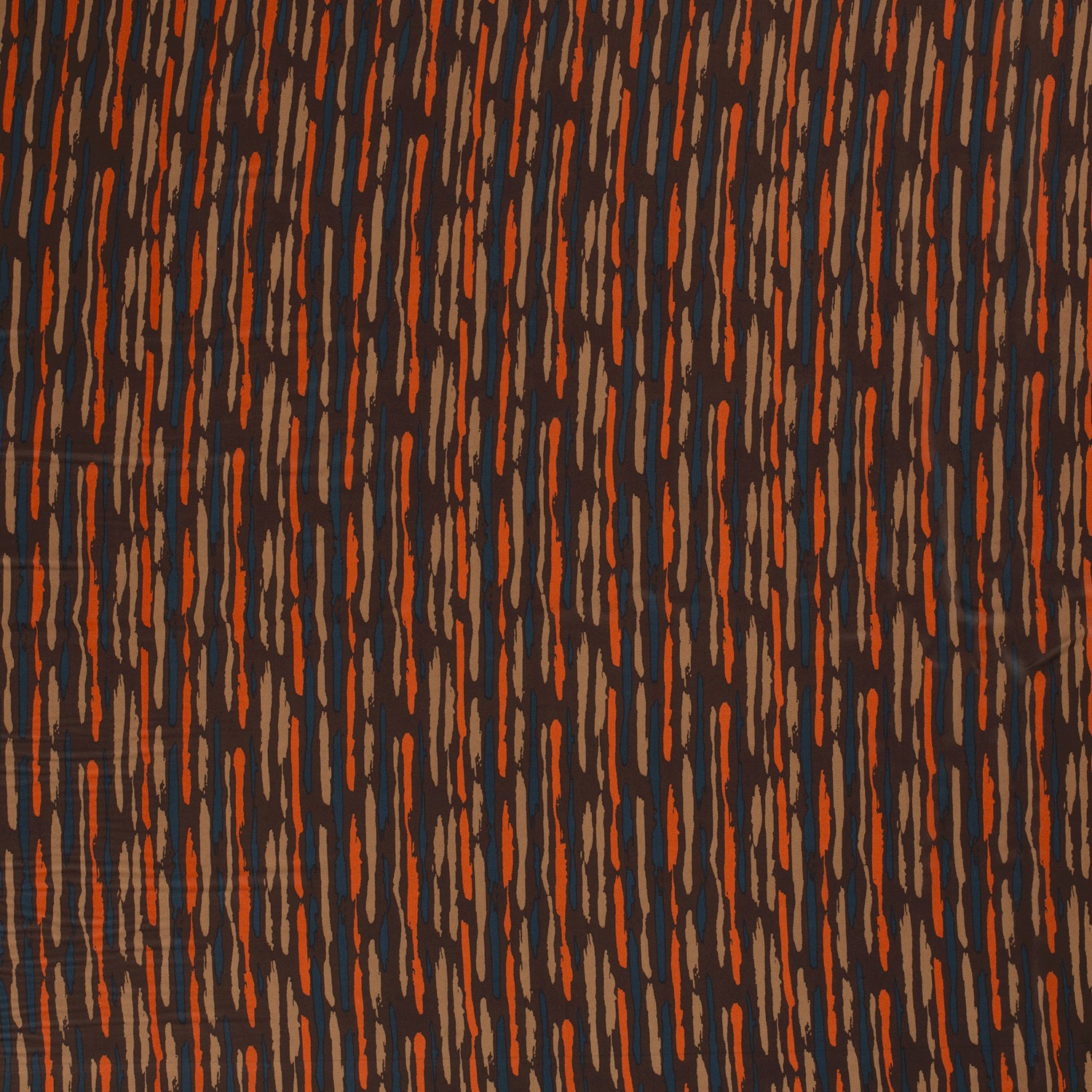 Chiffon Stripes Petrol Orange
